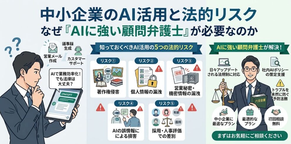 「AIに強い顧問弁護士」が企業に必要な理由を弁護士が解説!